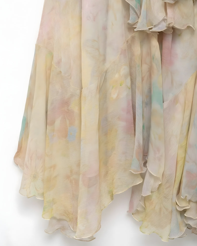 Boho Tiered Maxi Skirt
