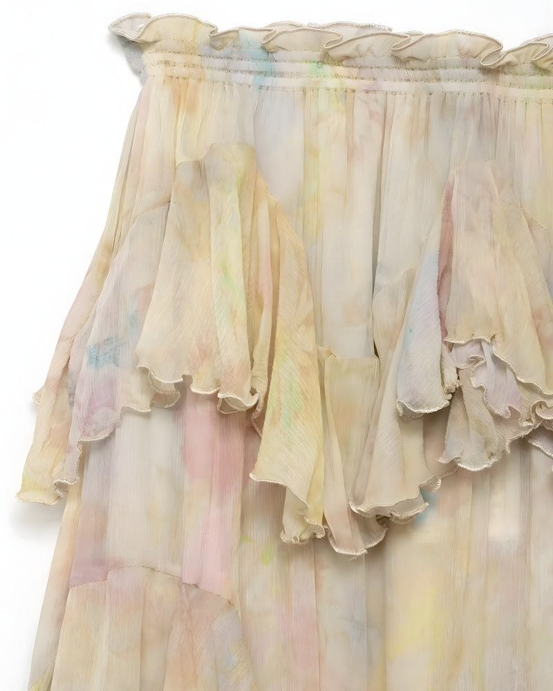 Boho Tiered Maxi Skirt