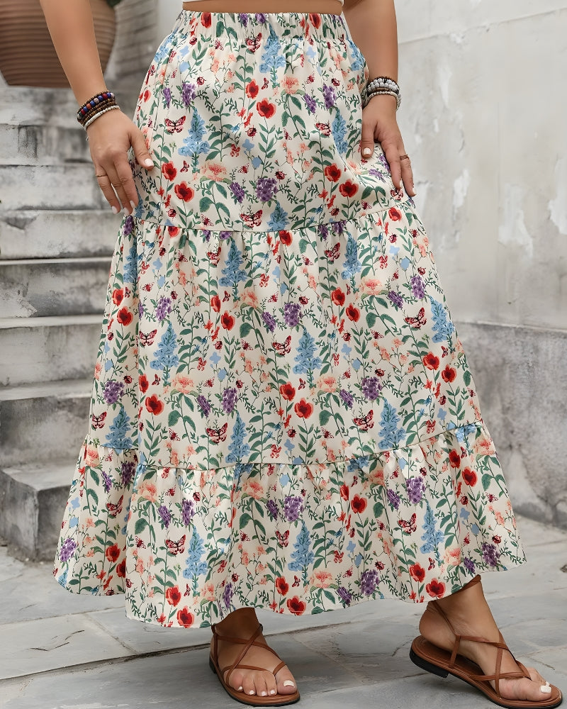 Boho Ruffle Skirt