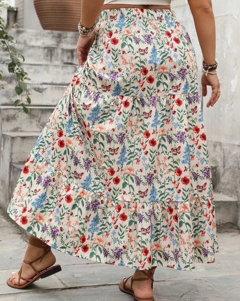 Boho Ruffle Skirt