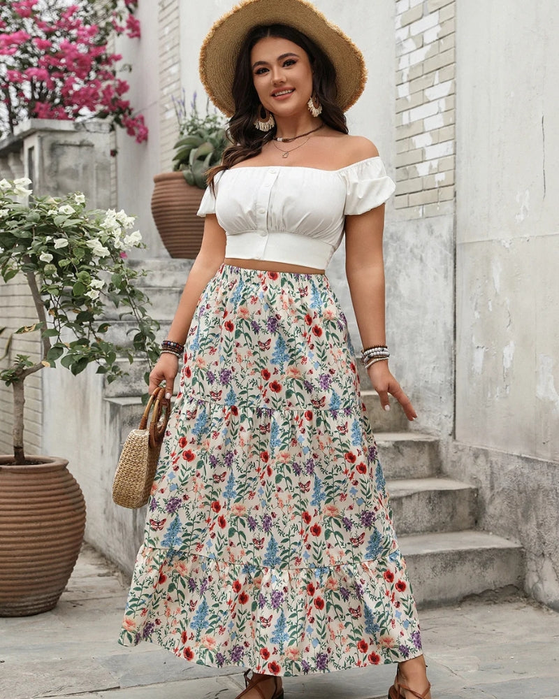 Boho Ruffle Skirt