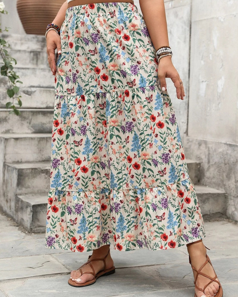 Boho Ruffle Skirt