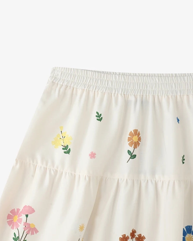 Boho Floral Skirt