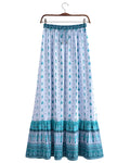 Blue Boho Skirt