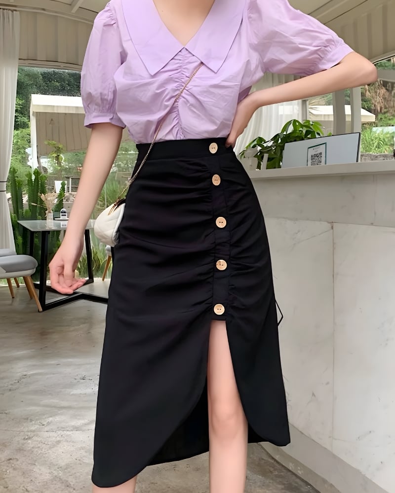 Black Boho Skirt