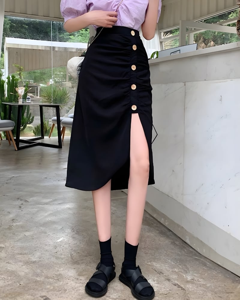 Black Boho Skirt