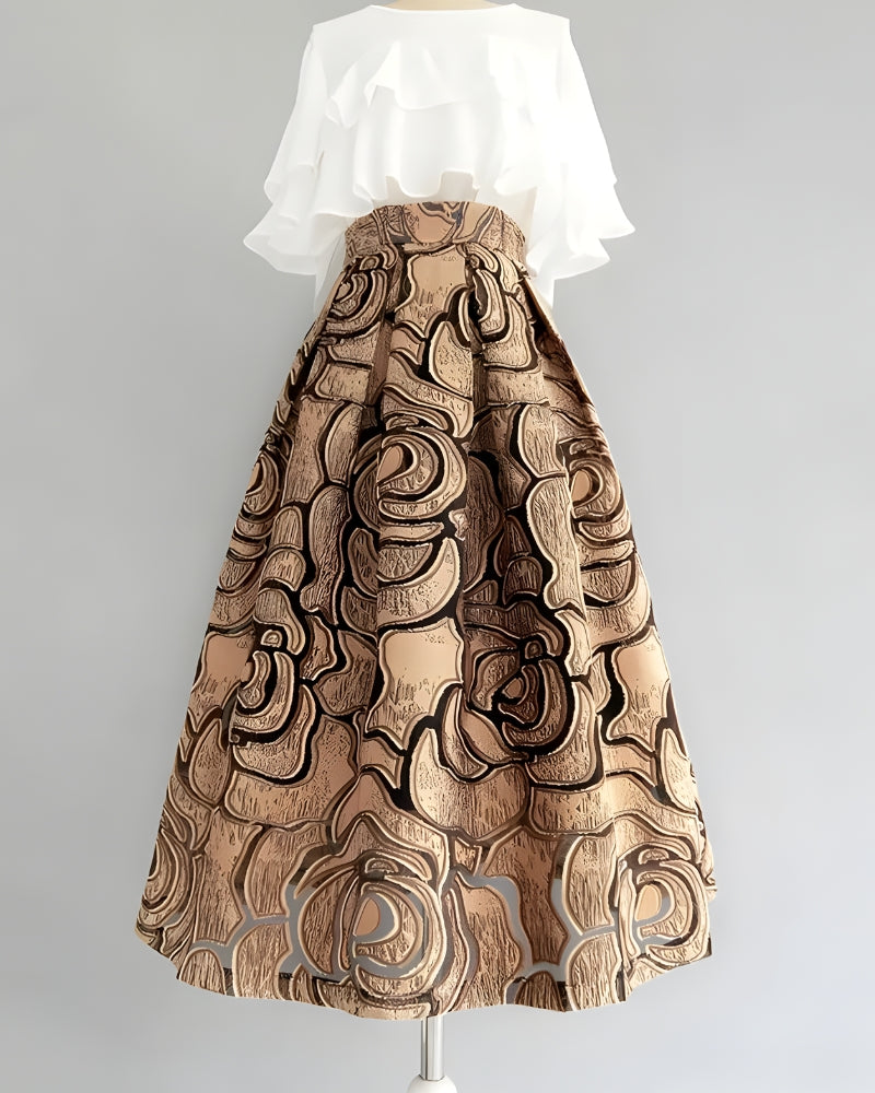 Boho Floral Maxi Skirt