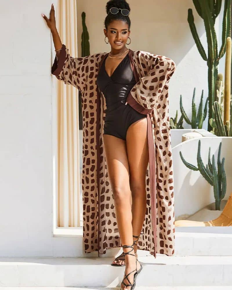 Leopard Kimono
