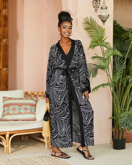 Black Duster Kimono