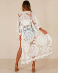 Embroidered Sheer Kimono