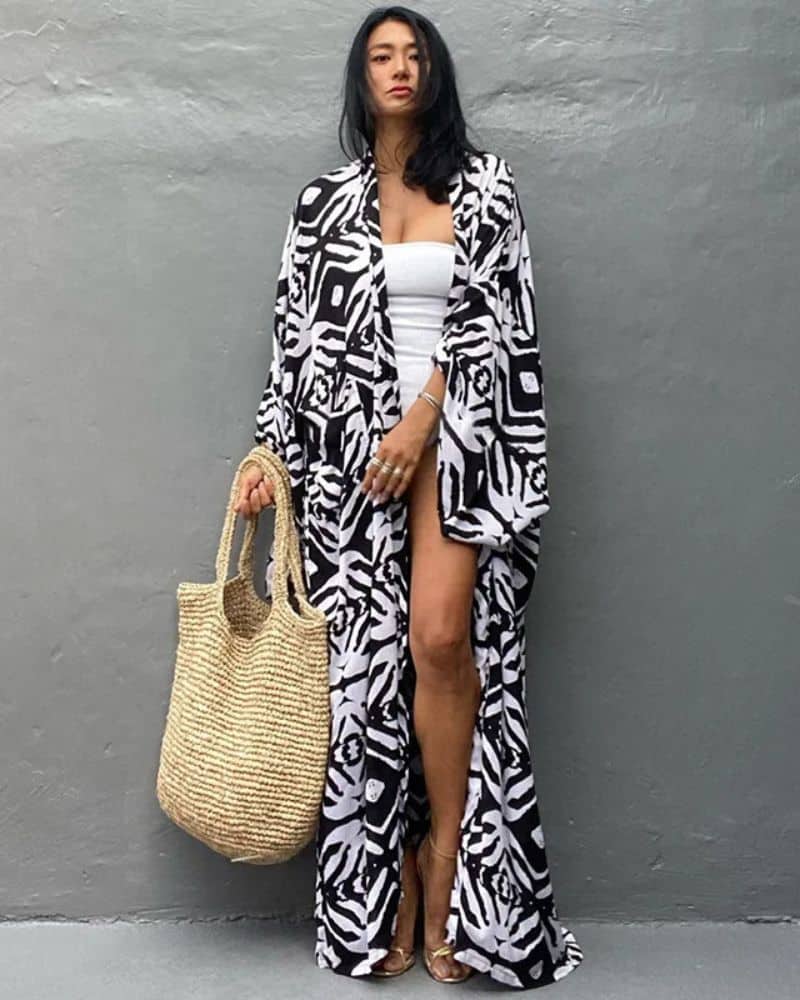 White Duster Kimono
