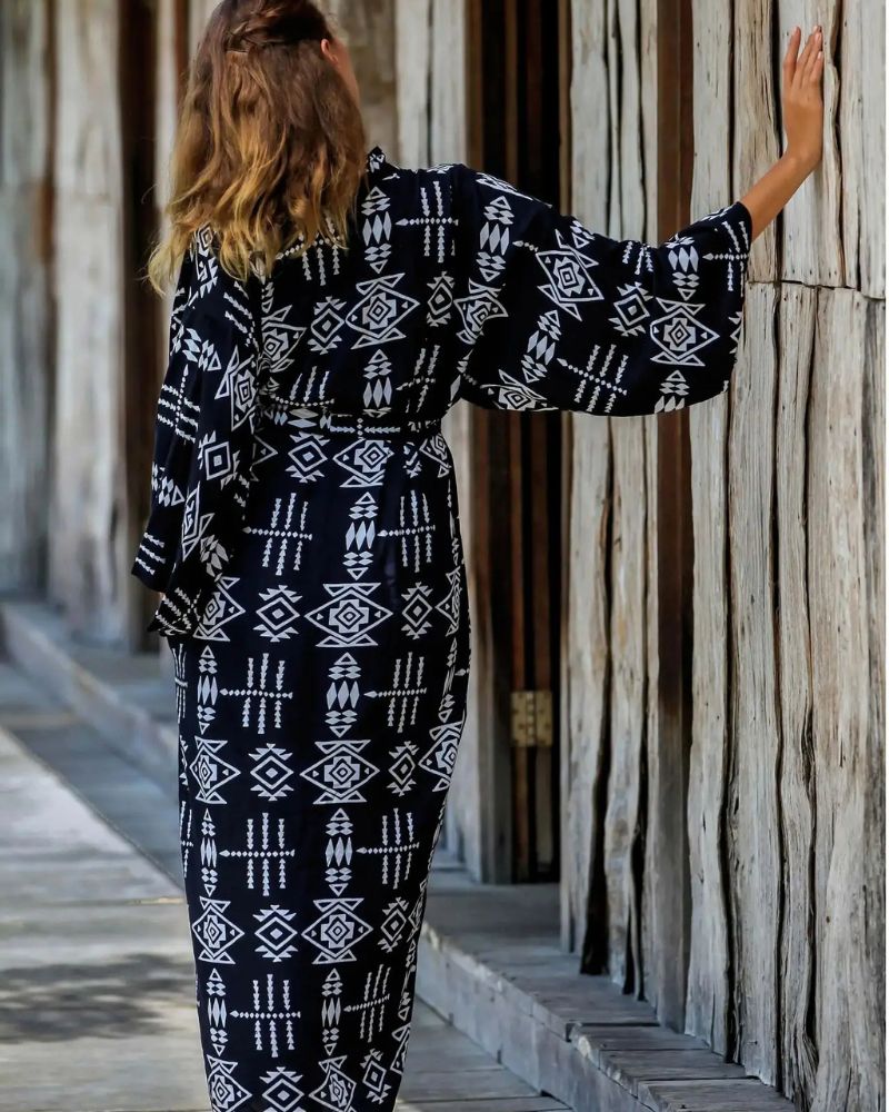 Black Kimono Cardigan