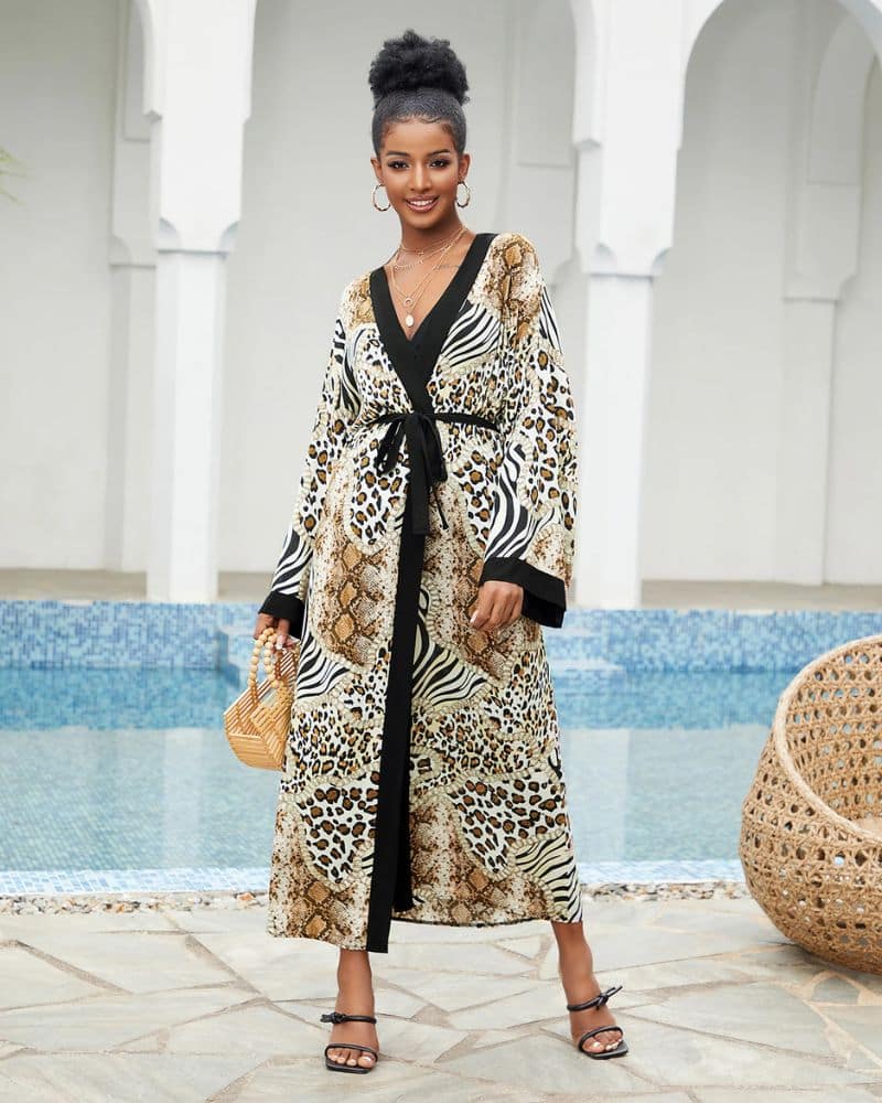 Long Kimono Swim Cover up