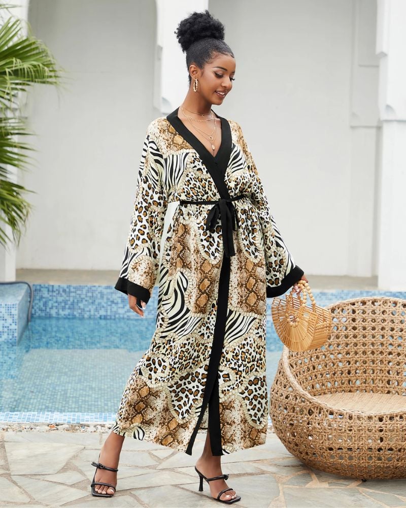 Long Kimono Swim Cover up