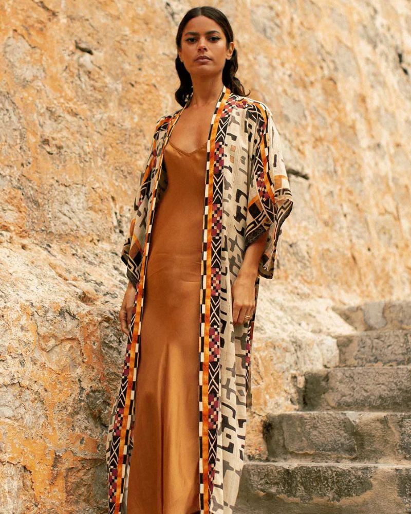 Beige Kimono