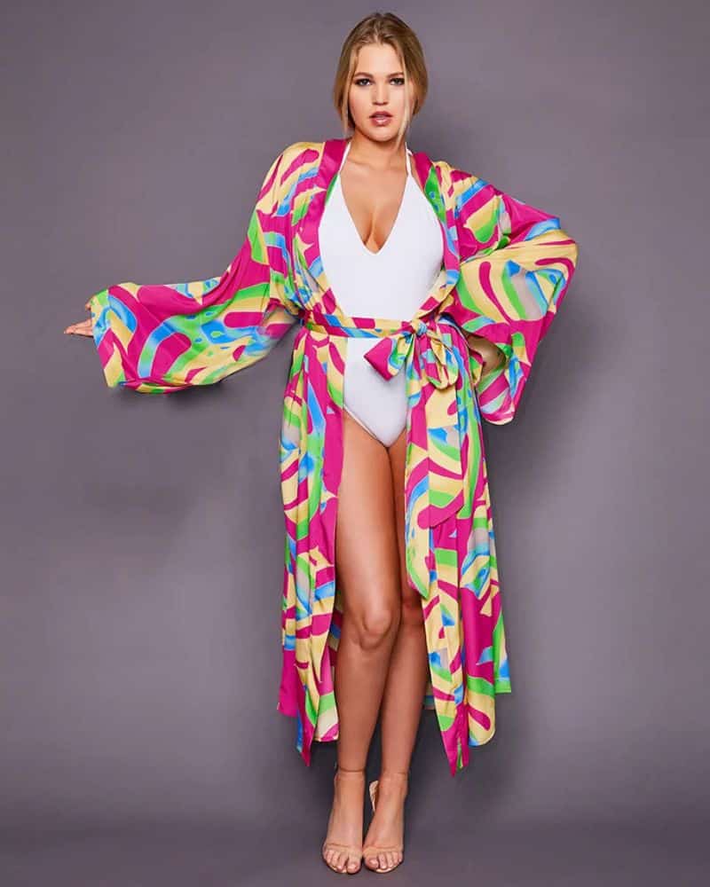 Colorful Kimono Duster
