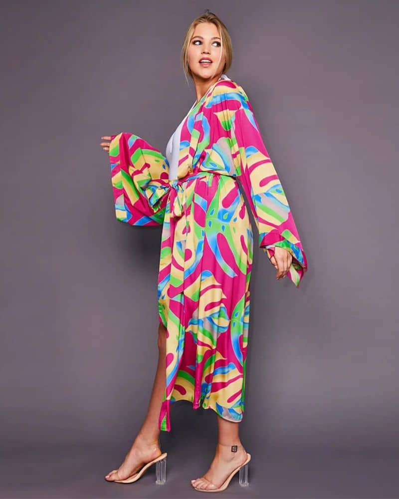 Colorful Kimono Duster