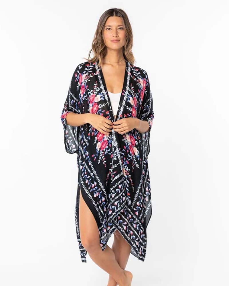 Pink Floral Kimono