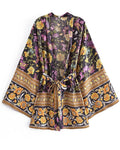 Black Floral Kimono