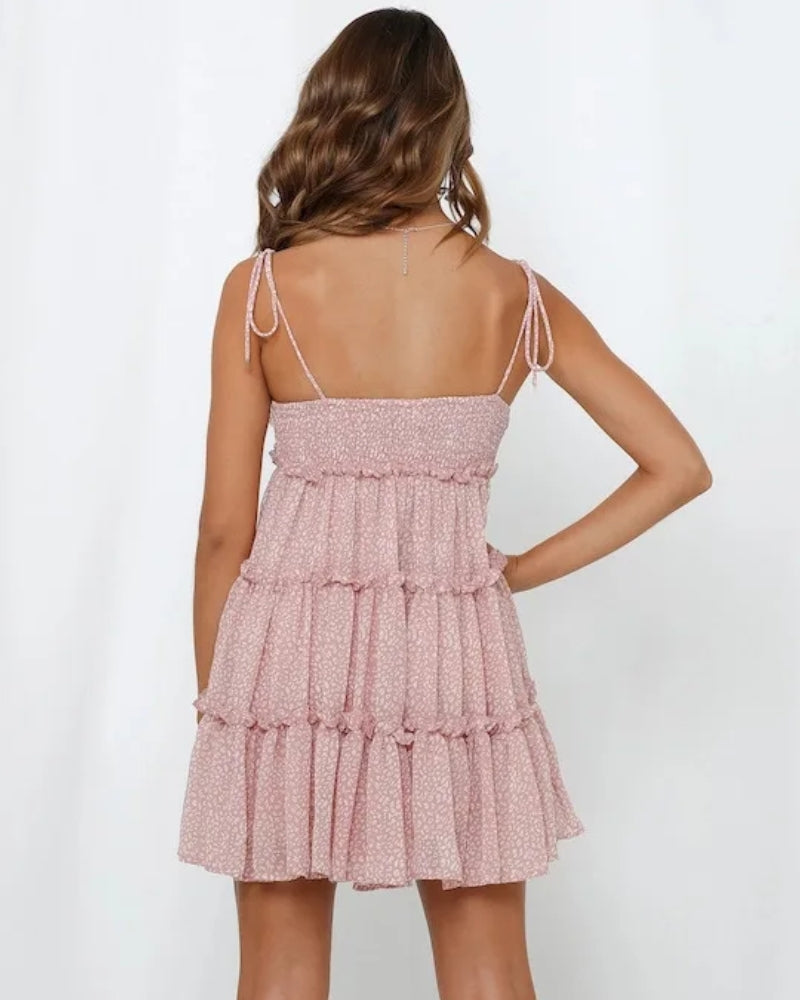 Ruffle Tiered Mini Dress