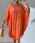 Orange Crochet Dress