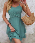 Beachy Bohemian Dress Green