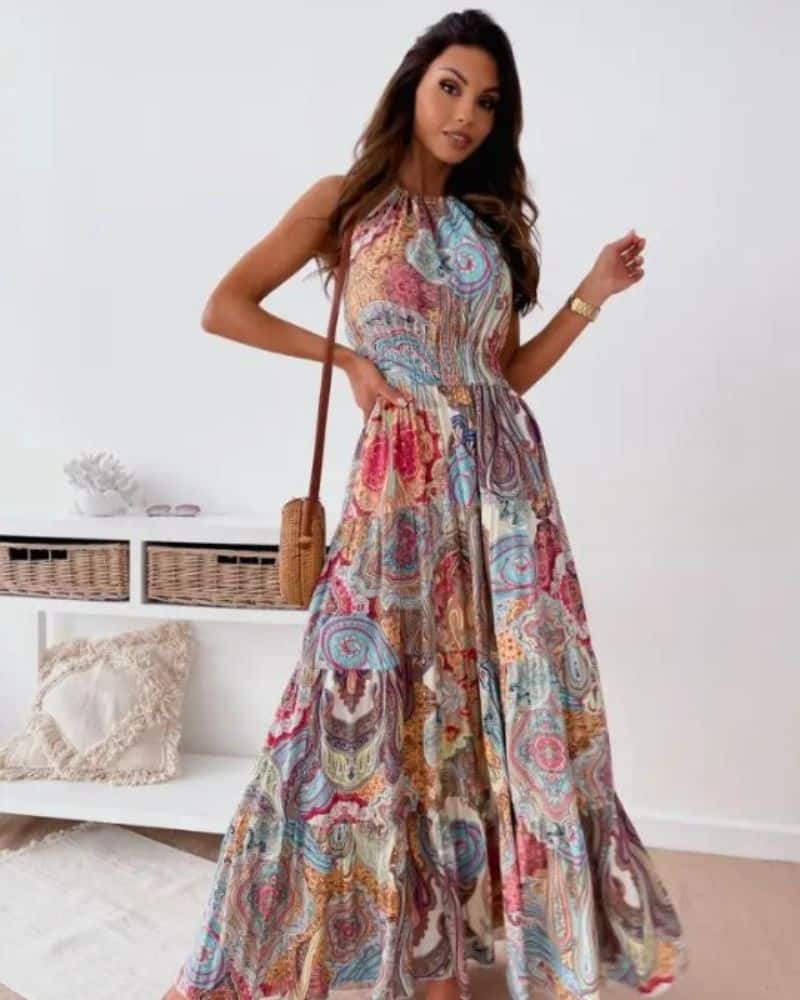 Colorful Flowy Dress