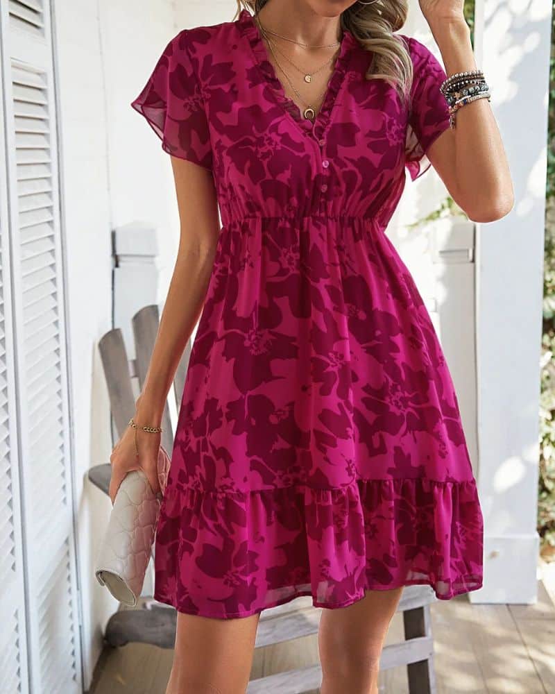 Bohemian Chiffon Beach Dress