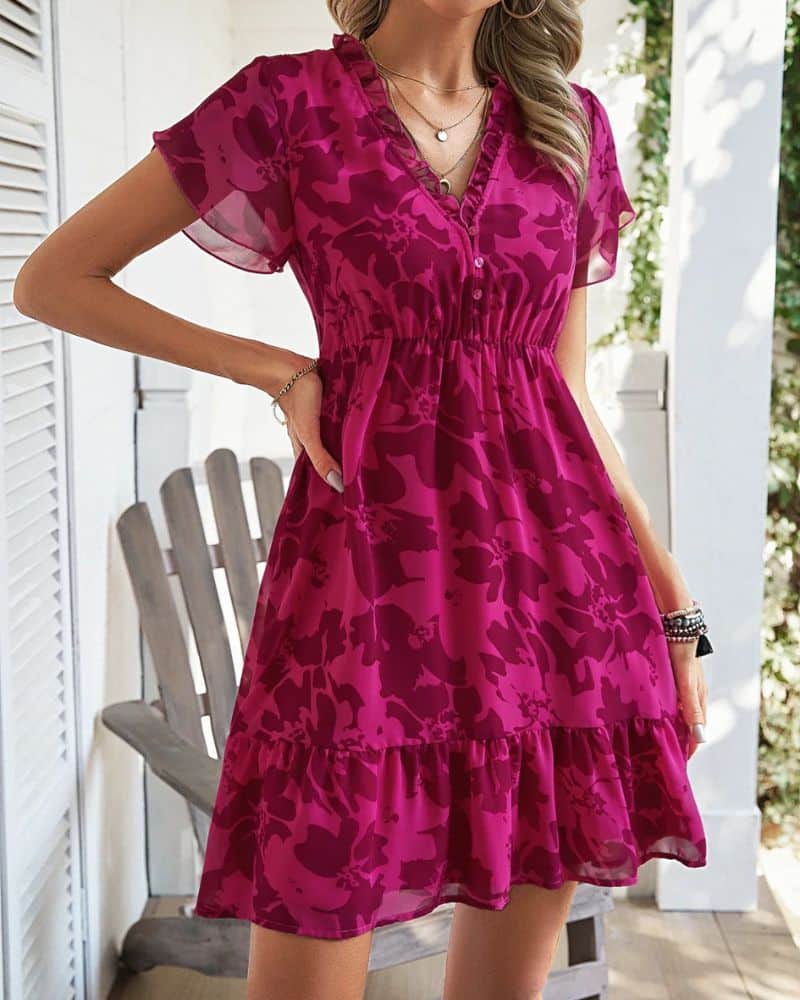 Bohemian Chiffon Beach Dress