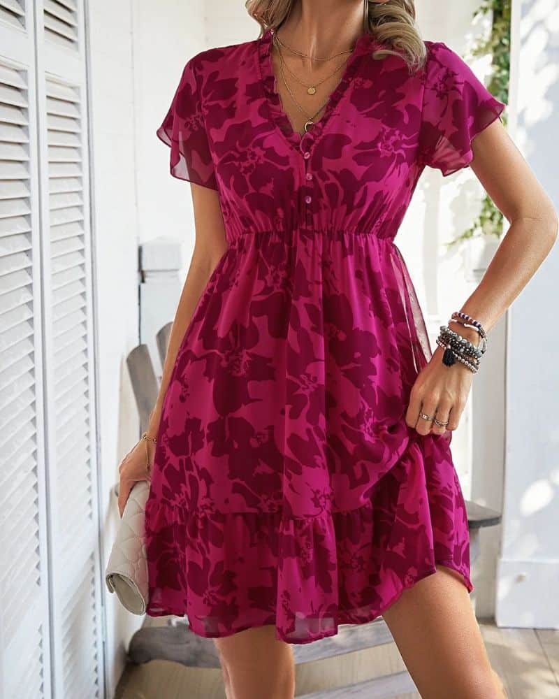 Bohemian Chiffon Beach Dress