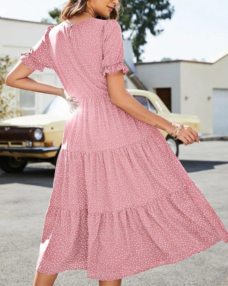 Casual Summer Flowy Midi Dress