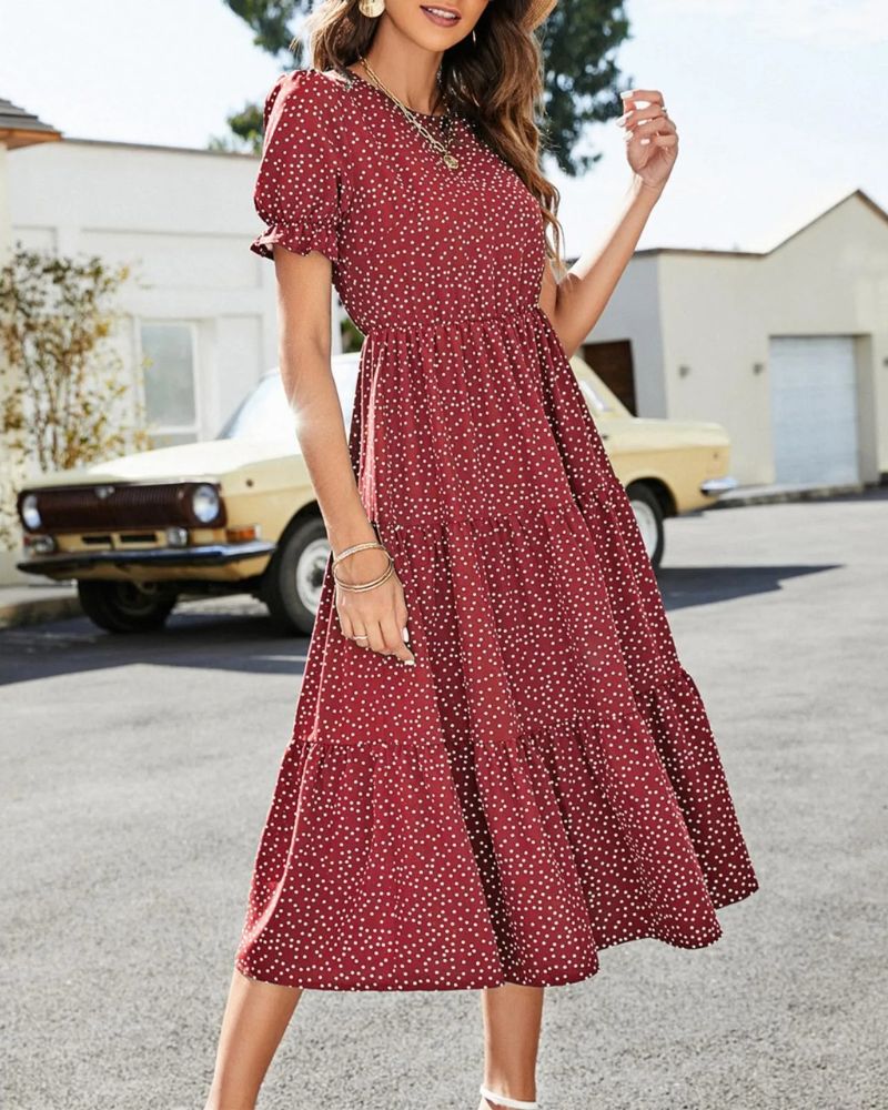 Casual Summer Flowy Midi Dress
