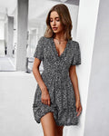 Black and White Boho Dress