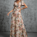 Flowy Floral Gown
