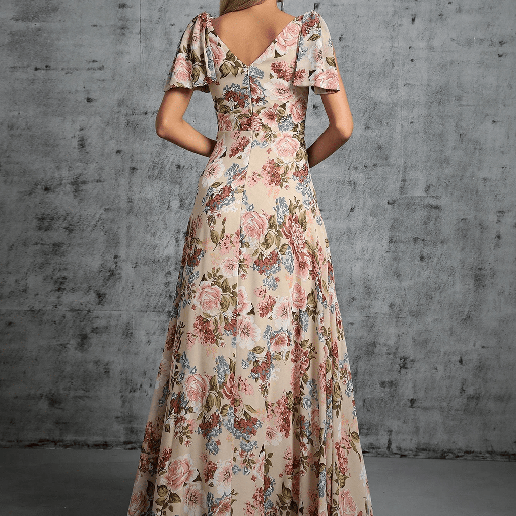 Flowy Floral Gown