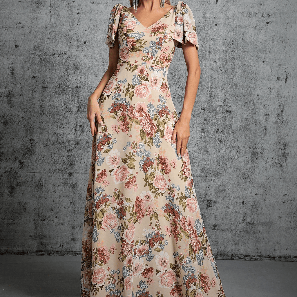 Flowy Floral Gown