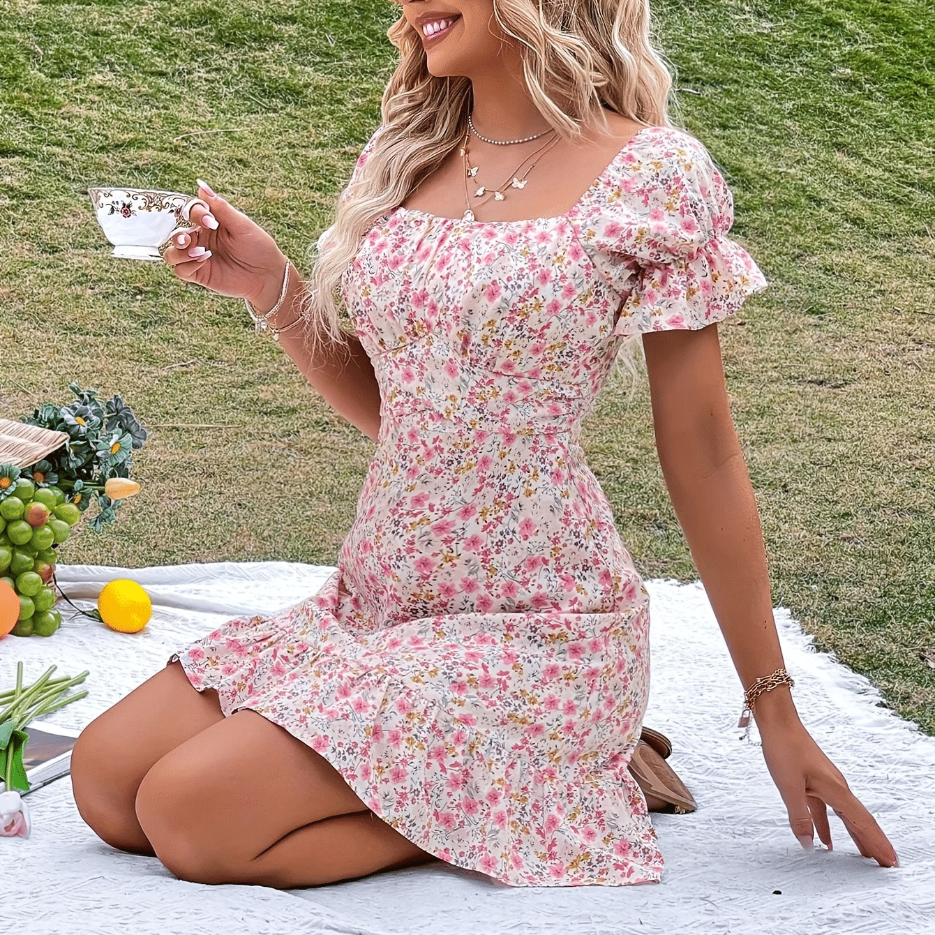 Bohemian Cocktail Dress White