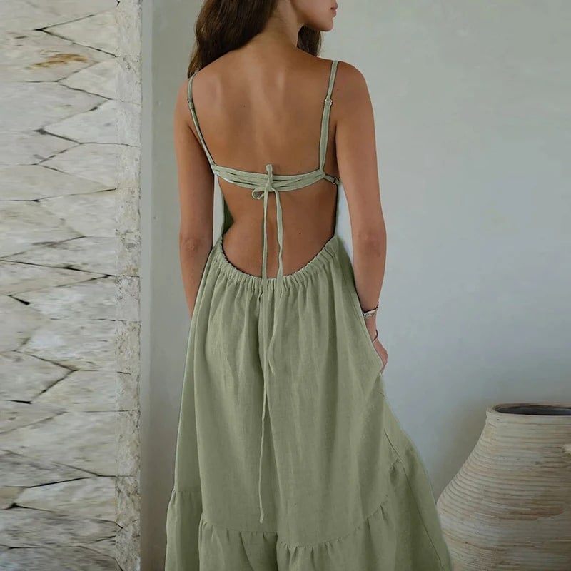 Cotton Flowy Maxi Dress