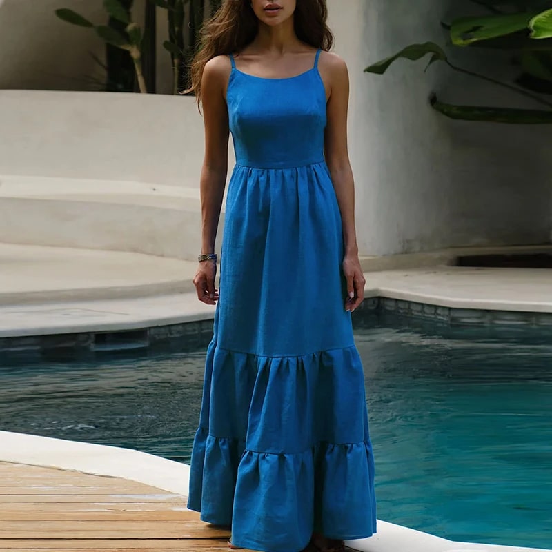 Cotton Flowy Maxi Dress