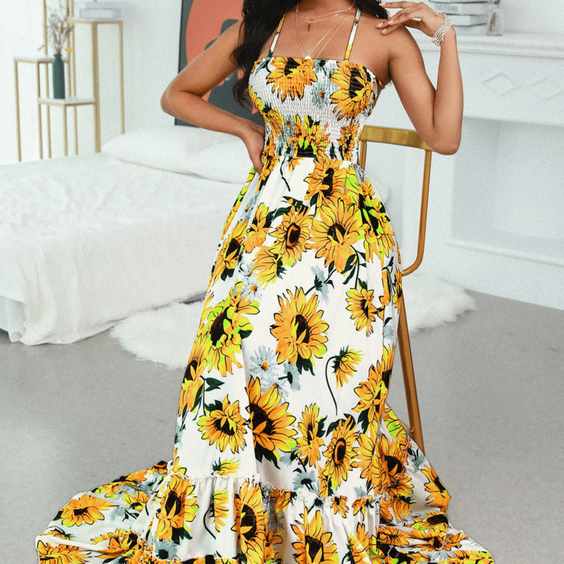 Yellow Boho Maxi Dress