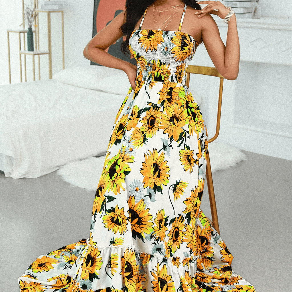 Yellow Boho Maxi Dress