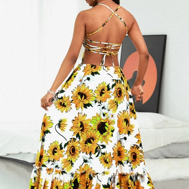 Yellow Boho Maxi Dress