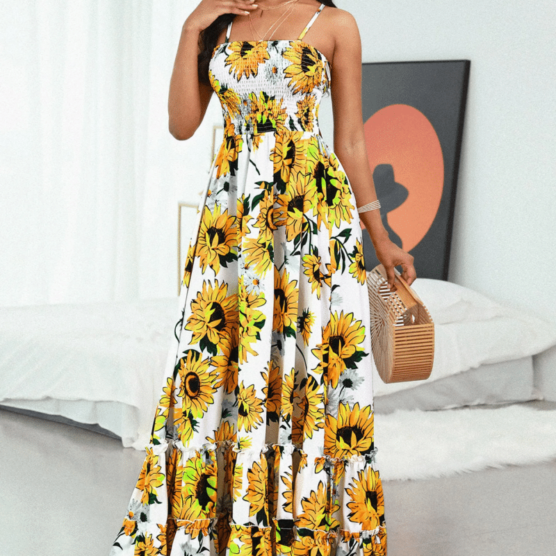 Yellow Boho Maxi Dress