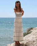 Black Crochet Maxi Dress