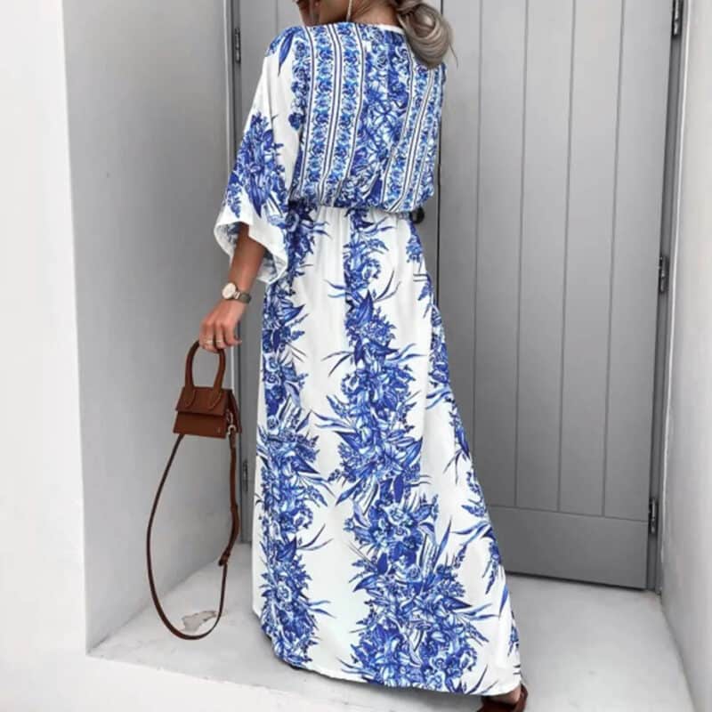 Blue Bell Sleeve Dress