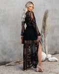 Black Lace Boho Dress