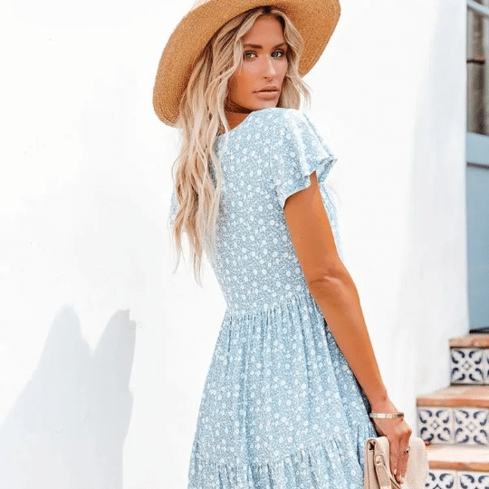 Bohemian Plus Size Beach Wedding Dress