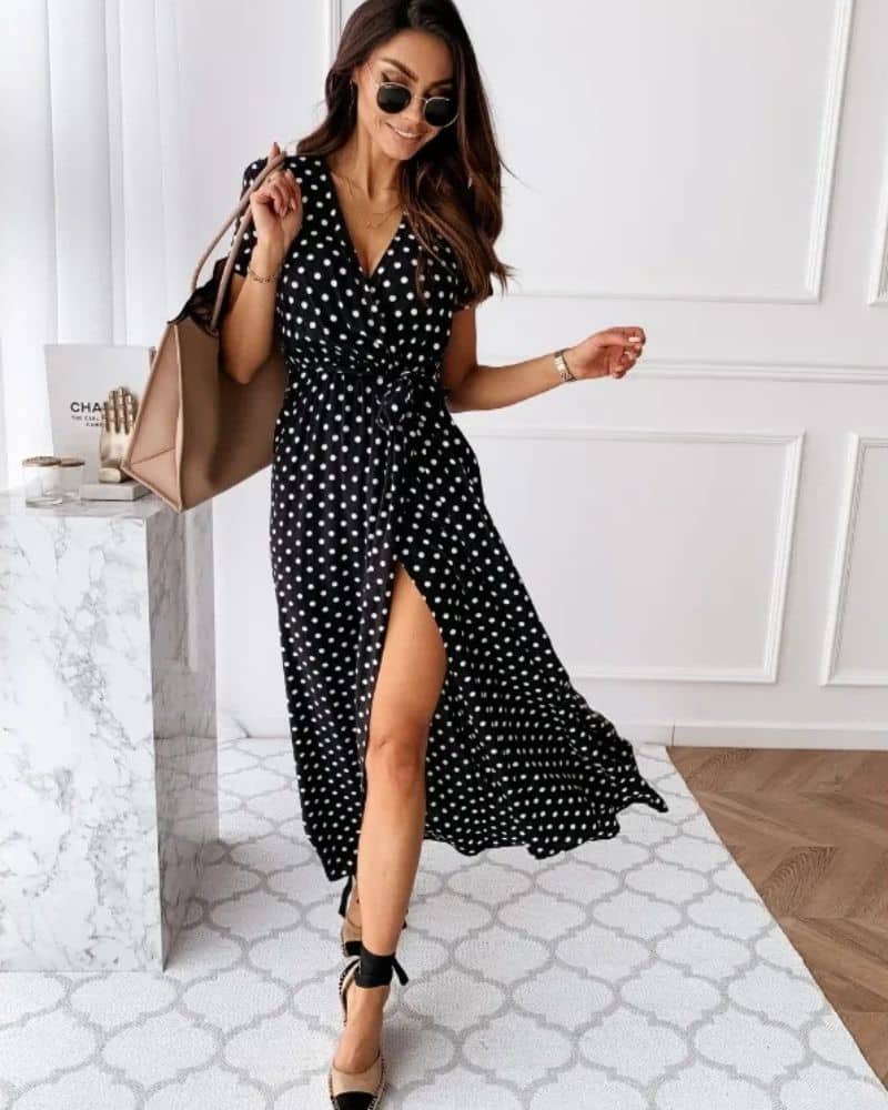 White Boho Midi Dress