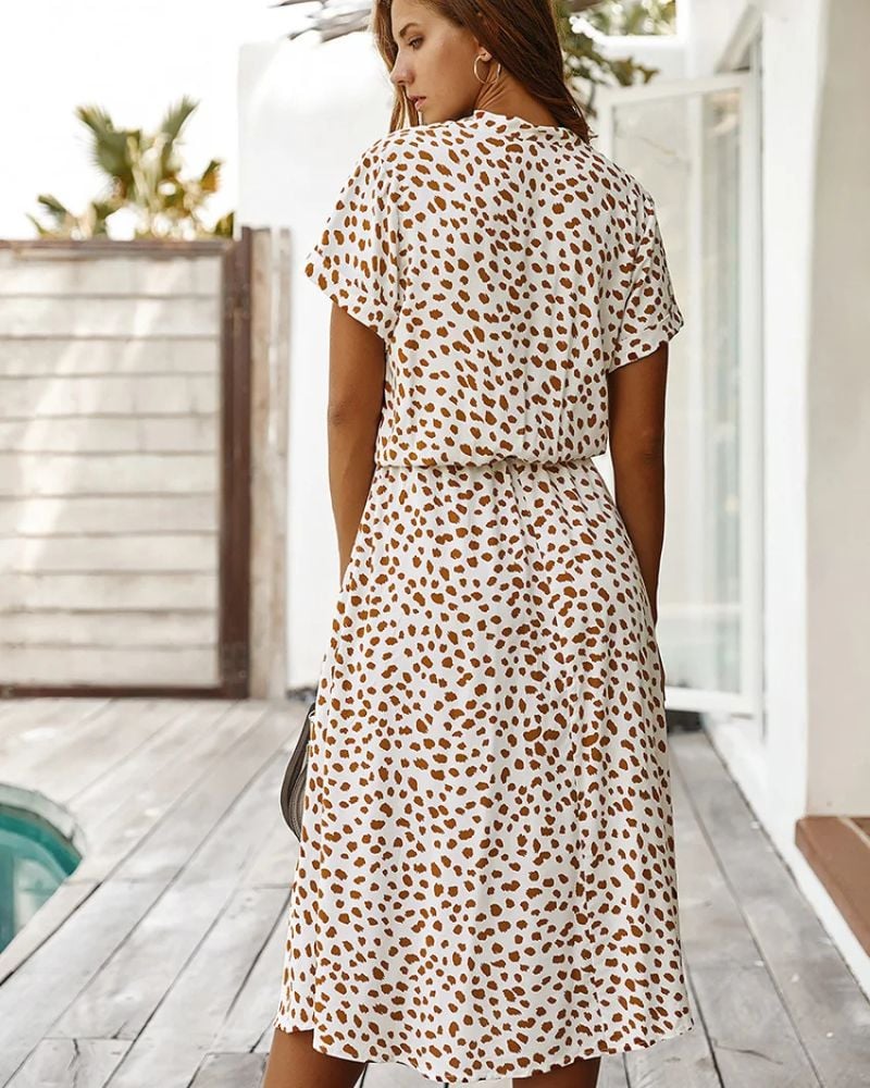Brown Flowy Dress