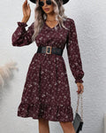 Boho Maternity Dress Long Sleeve